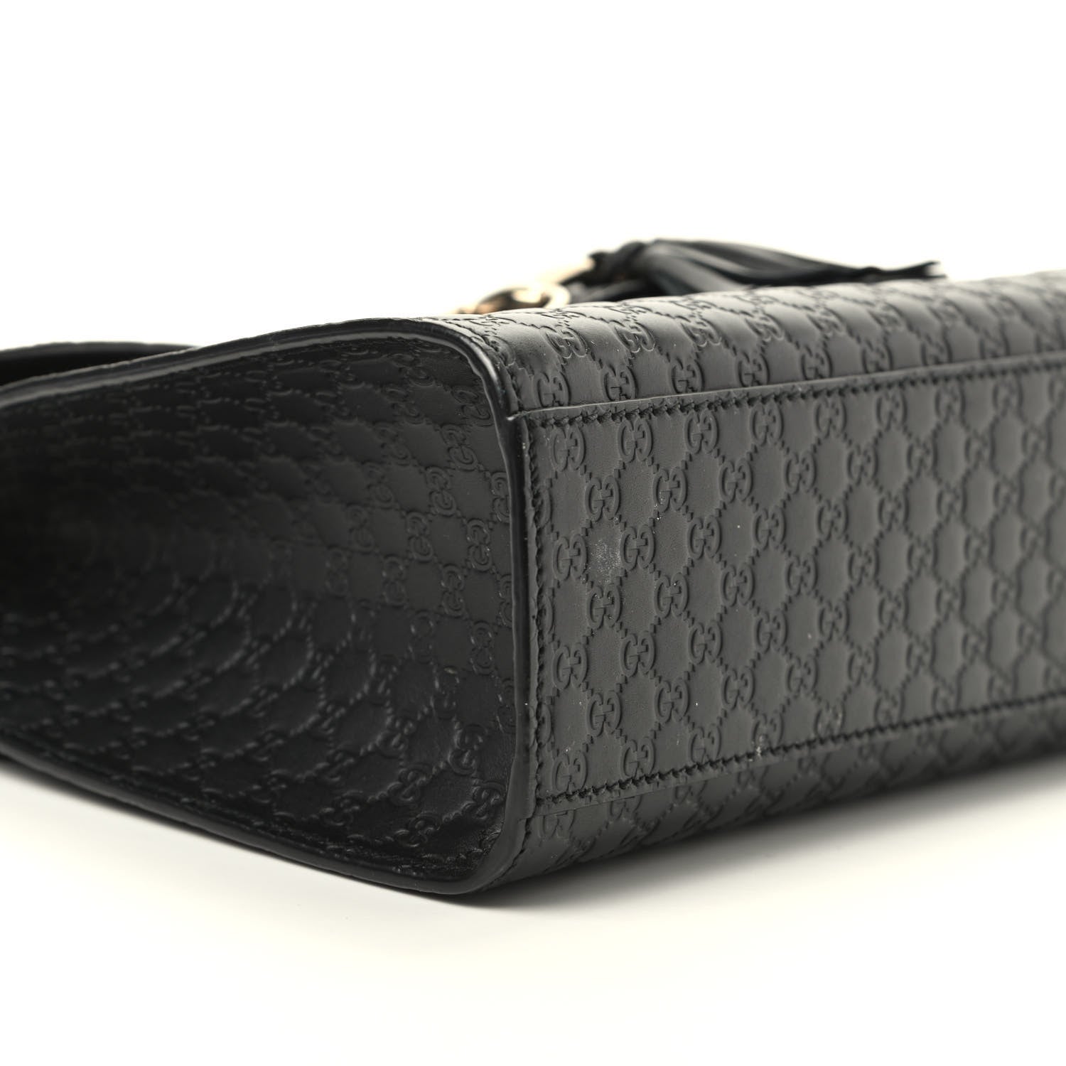 Gucci Microguccissima Medium Emily Chain Shoulder Bag Black 6 of 9
