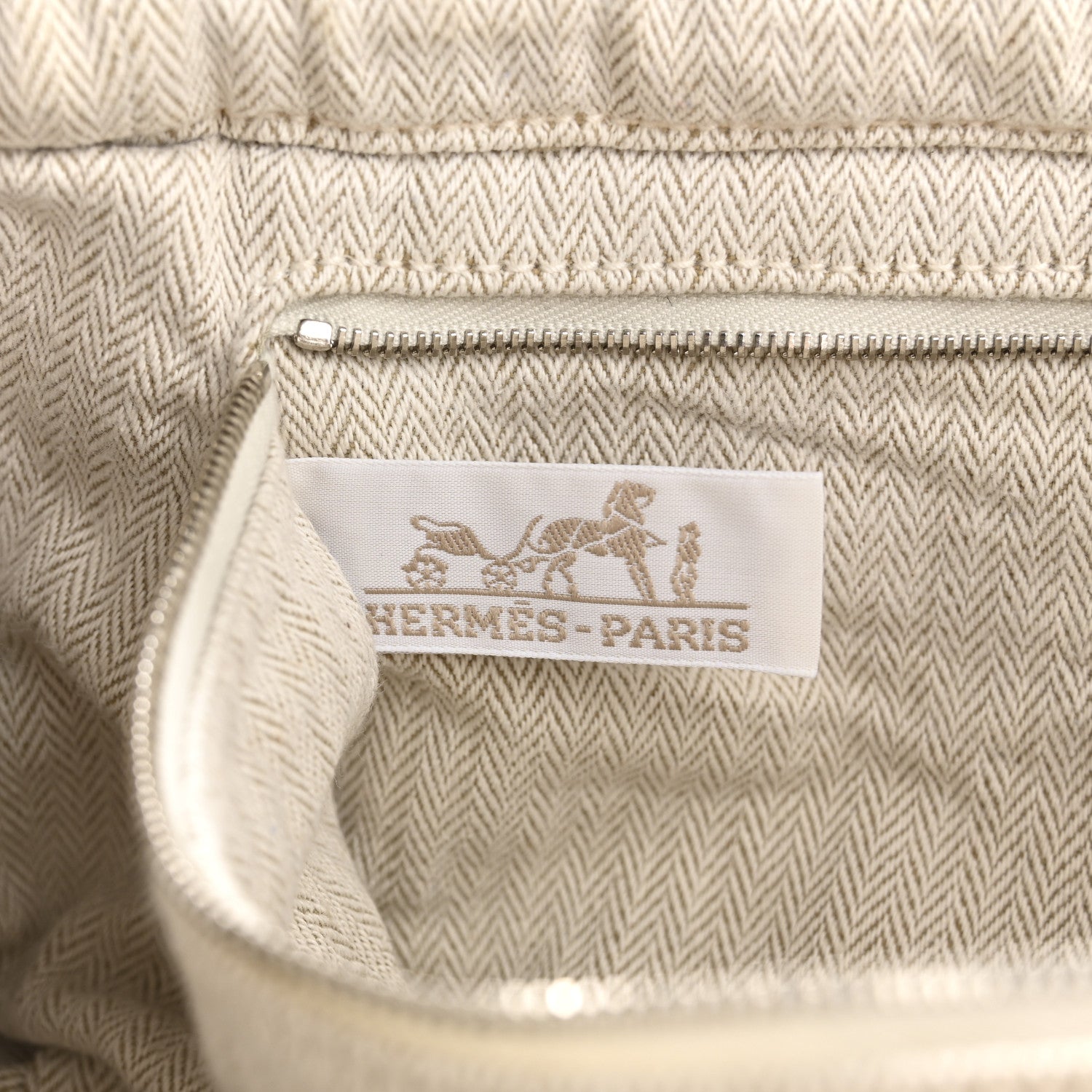 Hermes Canvas Barenia Fourbi 25 MM Pouch Naturel Fauve 7 of 9