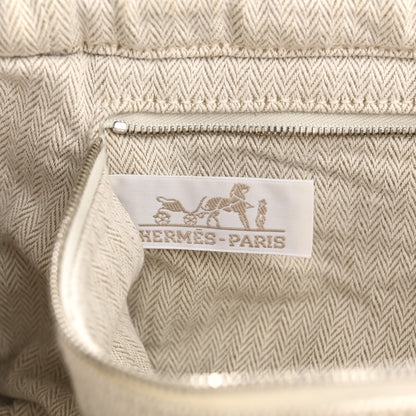 Hermes Canvas Barenia Fourbi 25 MM Pouch Naturel Fauve 7 of 9