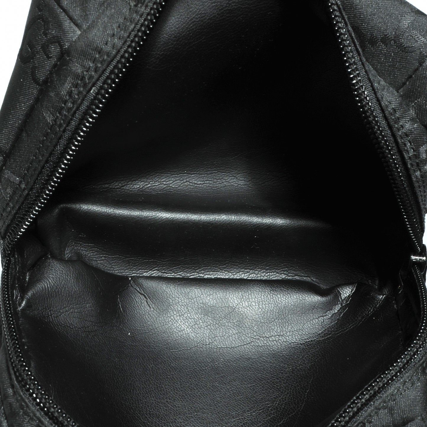 Nylon Monogram Small Cosmetic Case Black