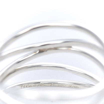 Tiffany Sterling Silver Elsa Peretti 5 Row Wave Ring 58 8.25 4 of 4