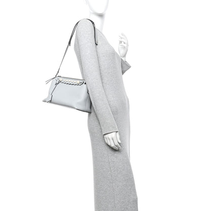 Fendi Vitello Dolce Pearl Scalloped Medium By The Way Boston Bag Grigio Perla 2 of 12