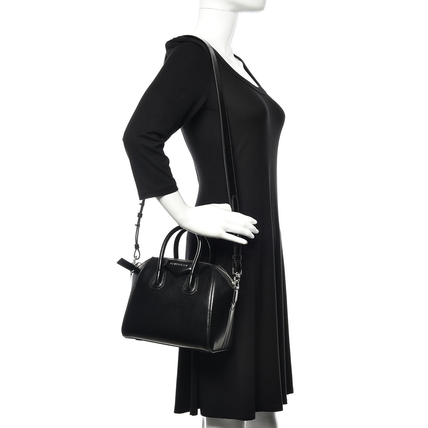Givenchy Shiny Lord Calfskin Mini Antigona Black 2 of 9