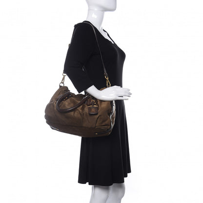 Prada Tessuto Nylon Jacquard Logo Tote Brown 2 of 18