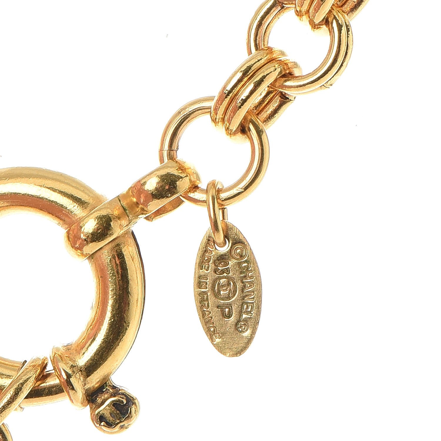 Chanel Chain CC Long Necklace Gold 7 of 8