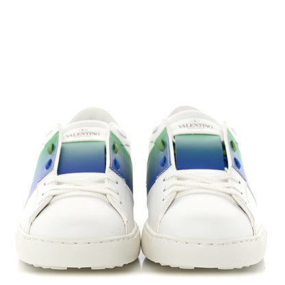 Valentino Garavani Calfskin Rockstud Untitled Open Sneakers 40  Multicolor White 3 of 9