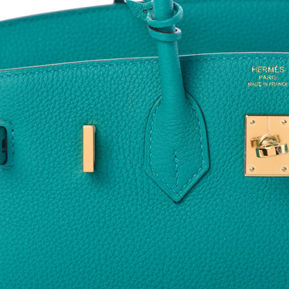 Hermes Togo Birkin 25 Vert Verone 26 of 37