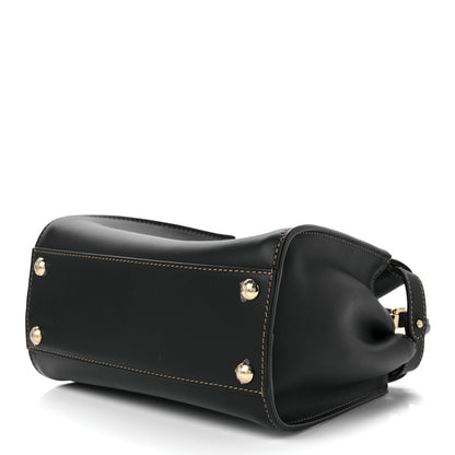 Fendi Vitello King Canvas Chinese New Year Tiger Embroidered Mini Peekaboo Iconic Satchel Black Dark Yellow 9 of 11