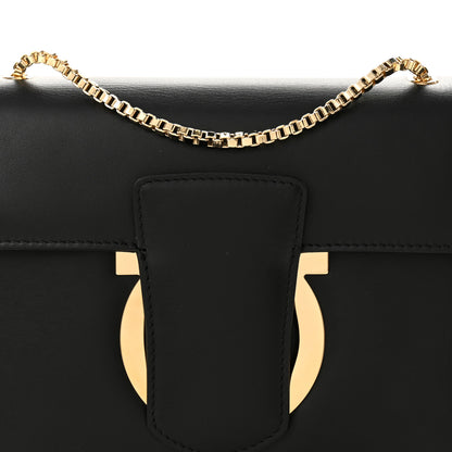 Salvatore Ferragamo Calfskin Thalia Flap Shoulder Bag Black 8 of 11