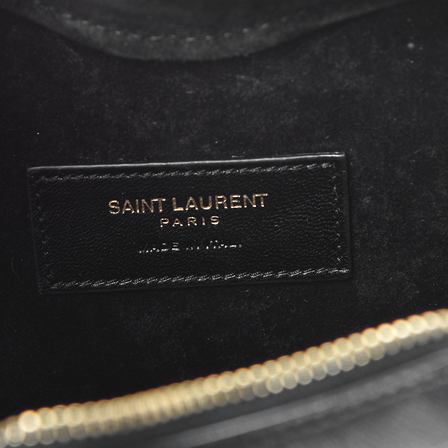 Saint Laurent Lambskin Matelasse Chevron Monogram Small Love Heart Chain Bag Black 7 of 8