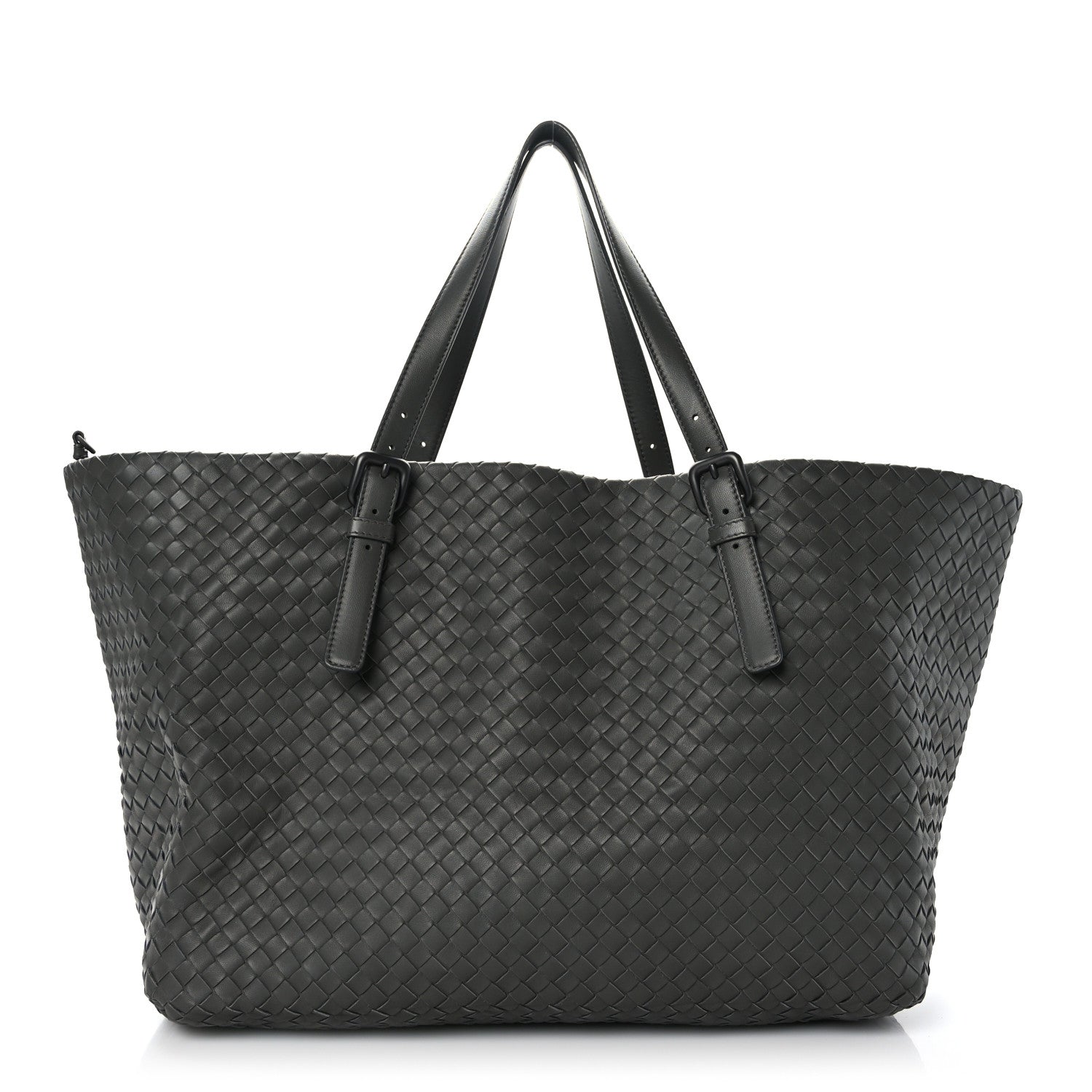 Bottega Veneta Nappa Intrecciato Medium Seamless Tote Light Grey 1 of 8