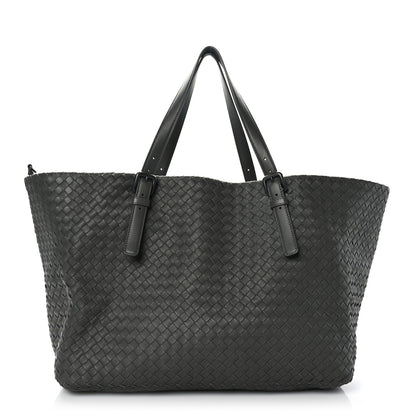 Bottega Veneta Nappa Intrecciato Medium Seamless Tote Light Grey 1 of 8