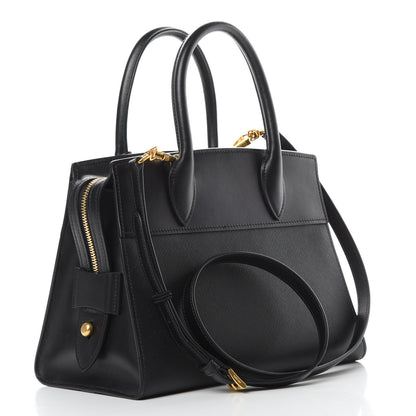 Prada Saffiano City Calfskin Small Esplanade Tote Black 3 of 12