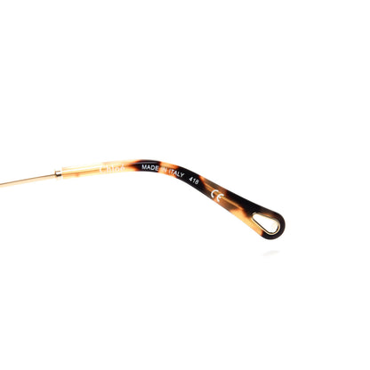Chloe Rosie Bevelled Round Sunglasses CE142S Gold Gradient Green 6 of 9