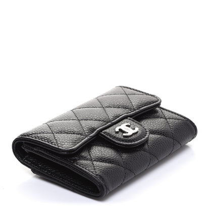 Chanel Caviar Quilted Flap Card Holder Wallet Black 4 of 9