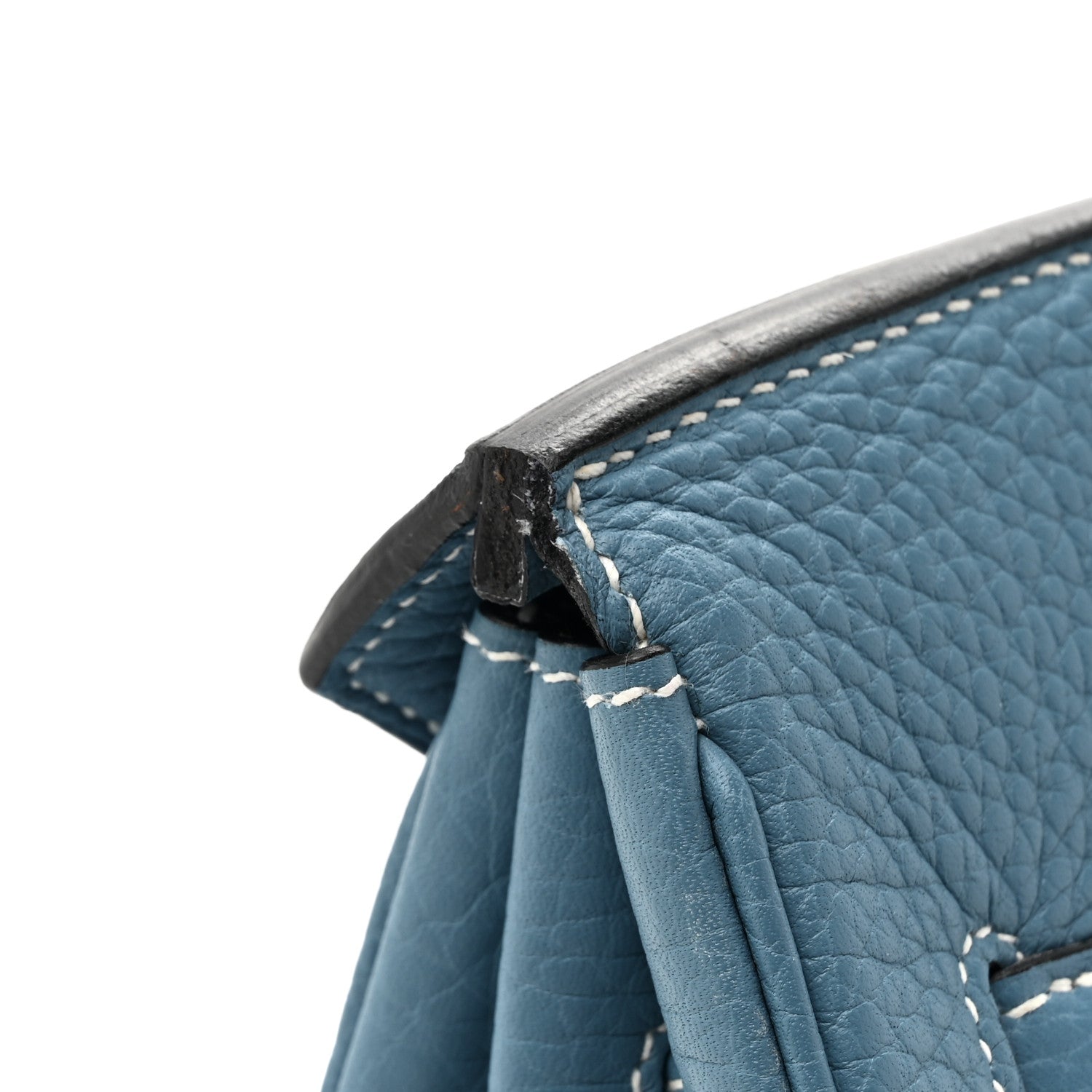 Hermes Taurillon Clemence Birkin 35 Blue Jean 12 of 19