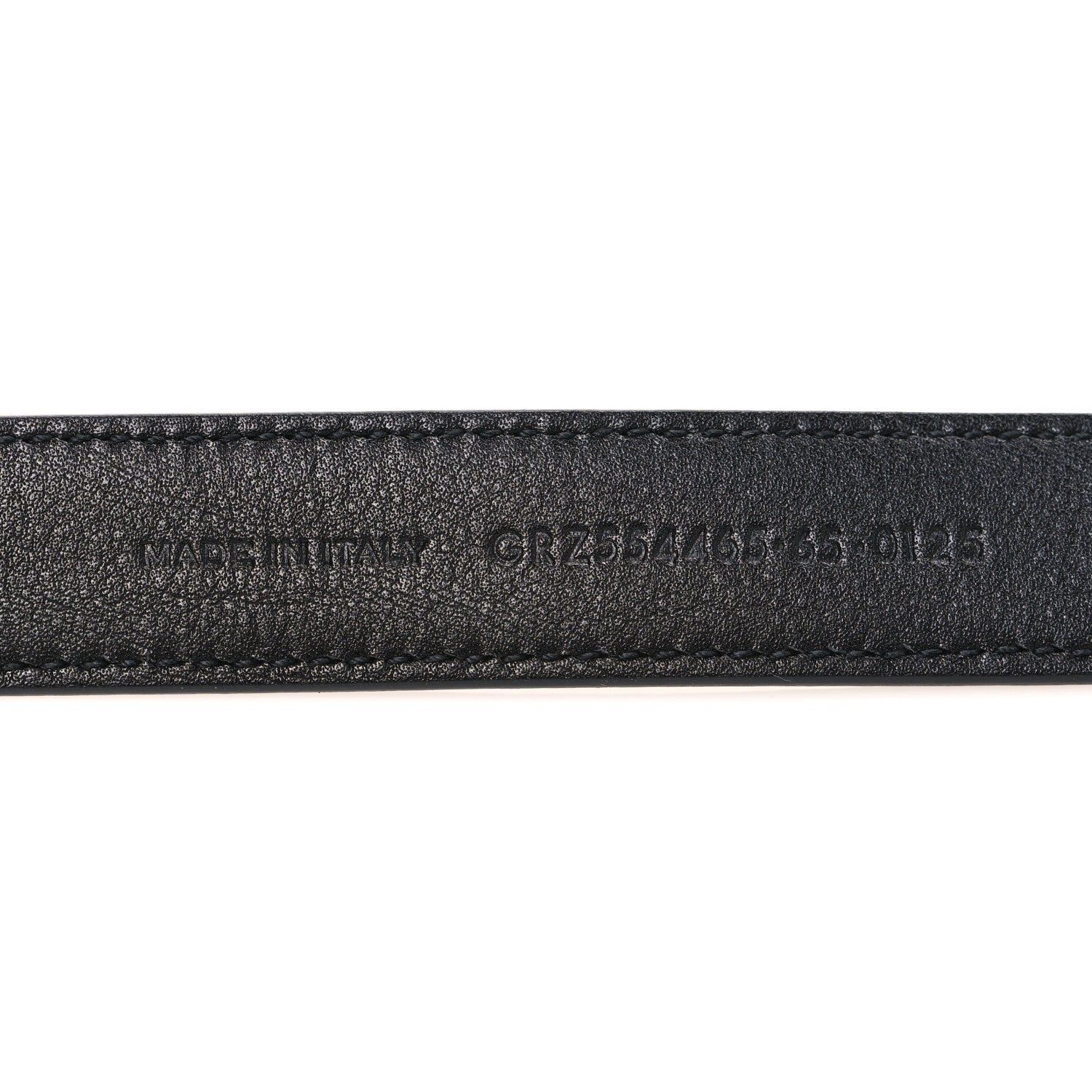 Saint Laurent Smooth Calfskin Monogram Narrow Square Buckle Belt 65 26 Black 6 of 6
