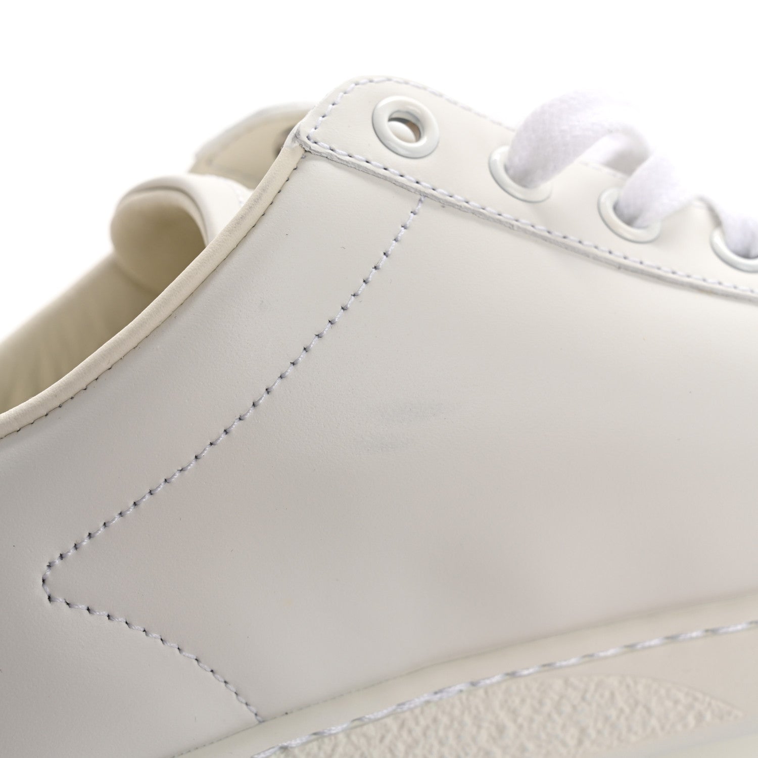 Gucci Calfskin Interlocking G Perforated Womens Ace Sneakers 38.5 White Grey Sky 20 of 20