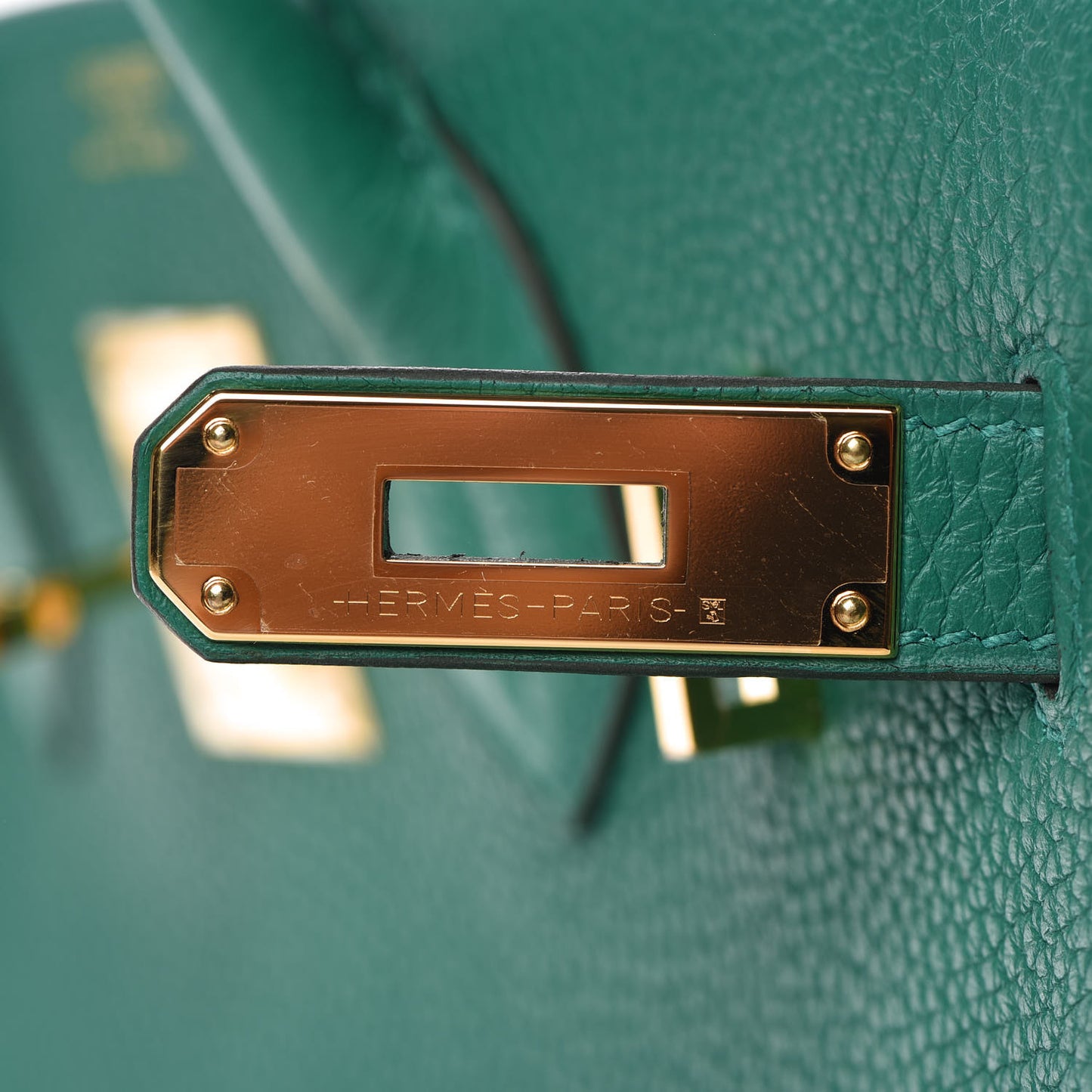Taurillon Clemence Birkin 30 Vert Vertigo