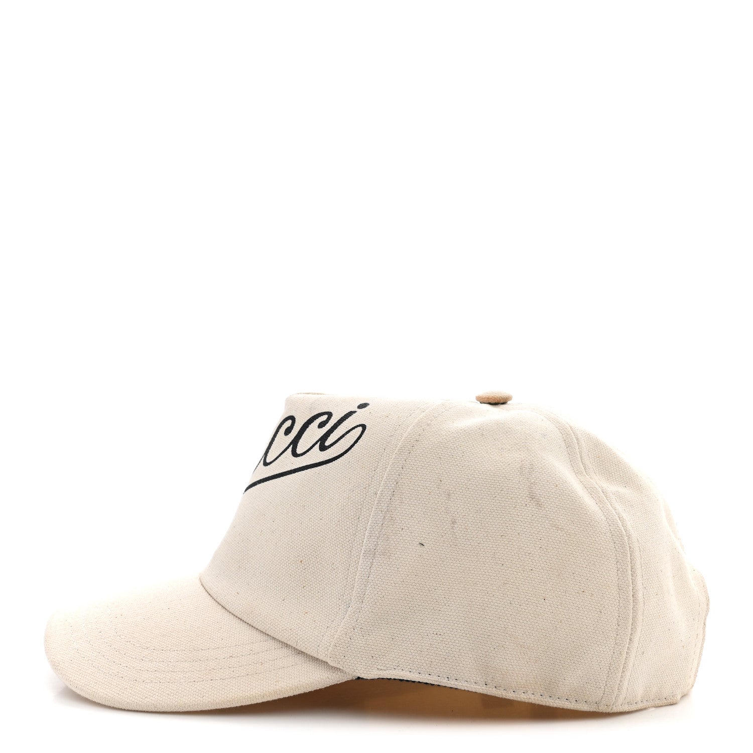 Gucci Canvas Logo Baseball Hat L Natural Blue 4 of 12
