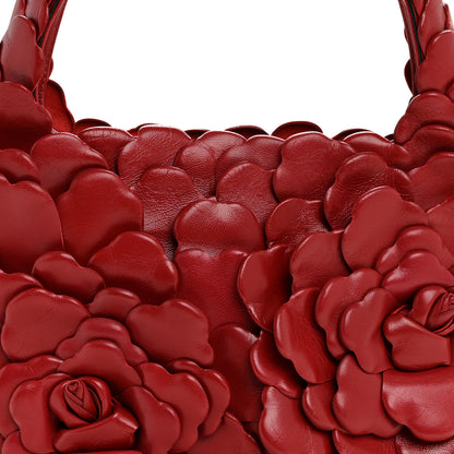 Valentino Garavani Nappa Atelier 03 Rose Edition Small Hobo Rosso Valentino 7 of 13