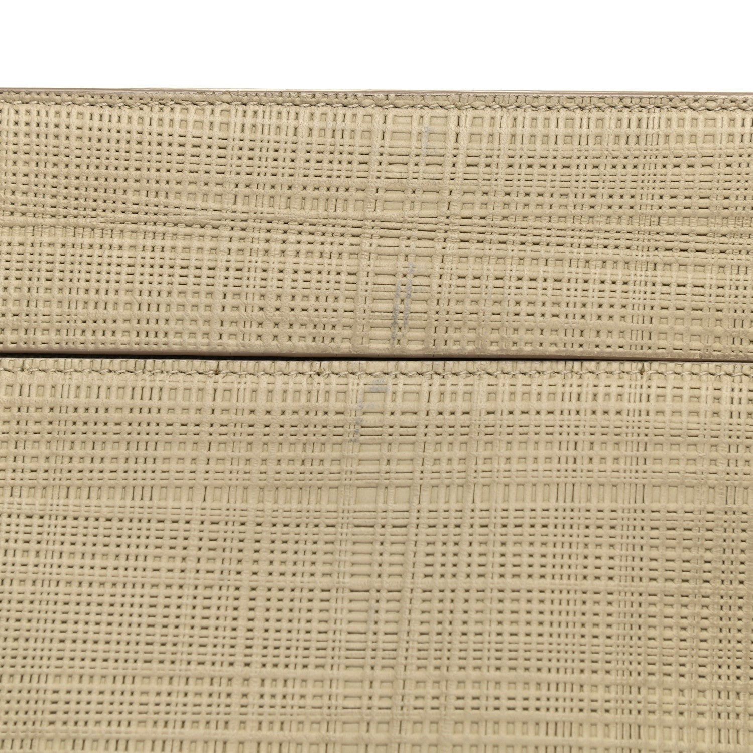 Loewe Calfskin Linen Embossed Large T Pouch Beige 8 of 8