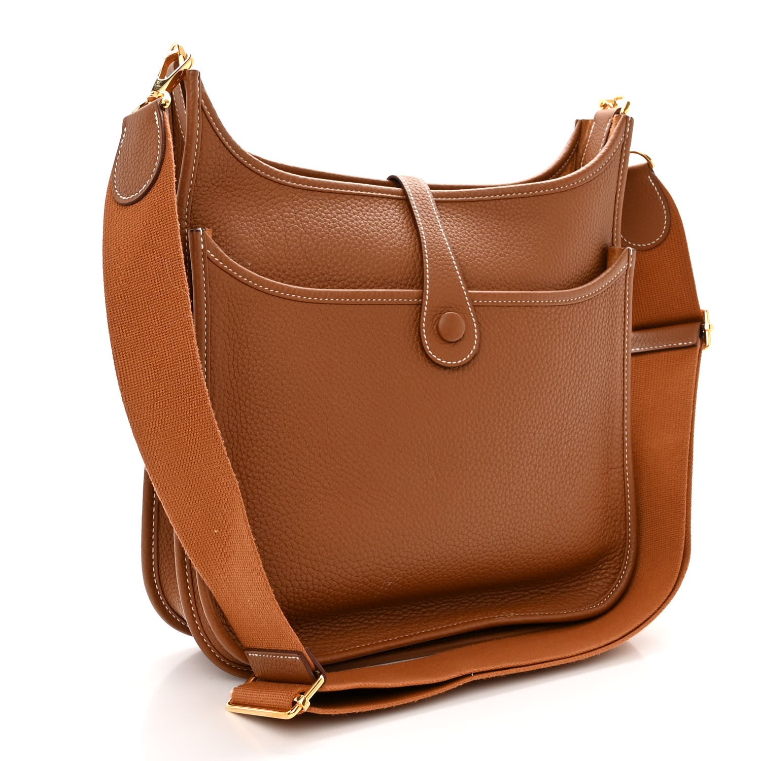 Hermes Taurillon Clemence Evelyne III PM Gold 3 of 10