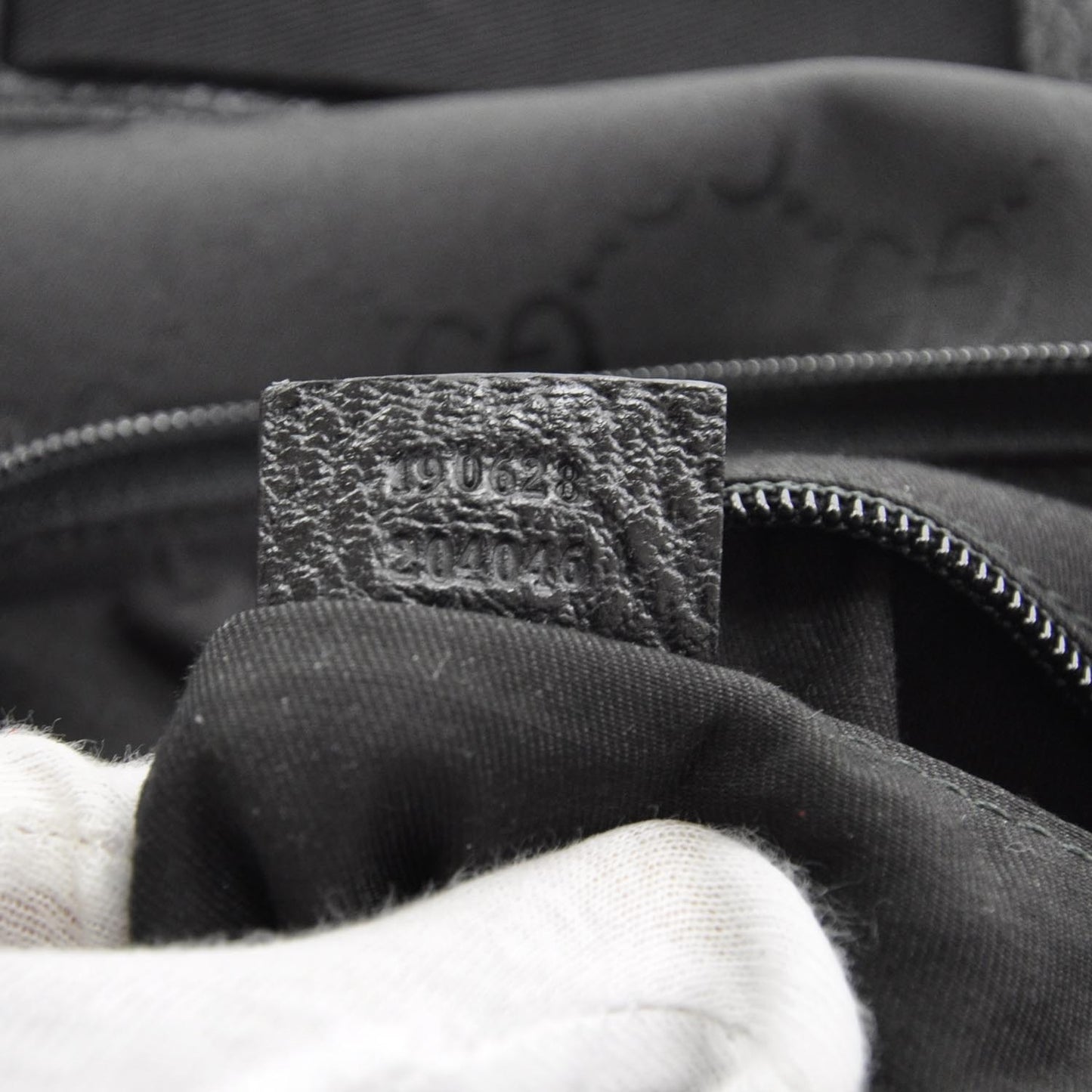 Nylon Monogram Messenger Bag Black