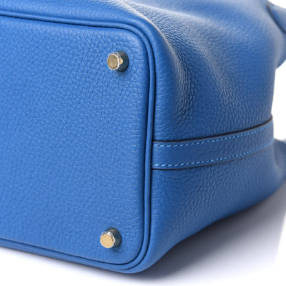 Hermes Taurillon Clemence Picotin Lock 18 PM Mykonos 10 of 11