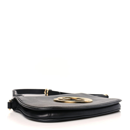 Gucci Roxy Calfskin Blondie Chain Shoulder Flap Bag Black 4 of 10