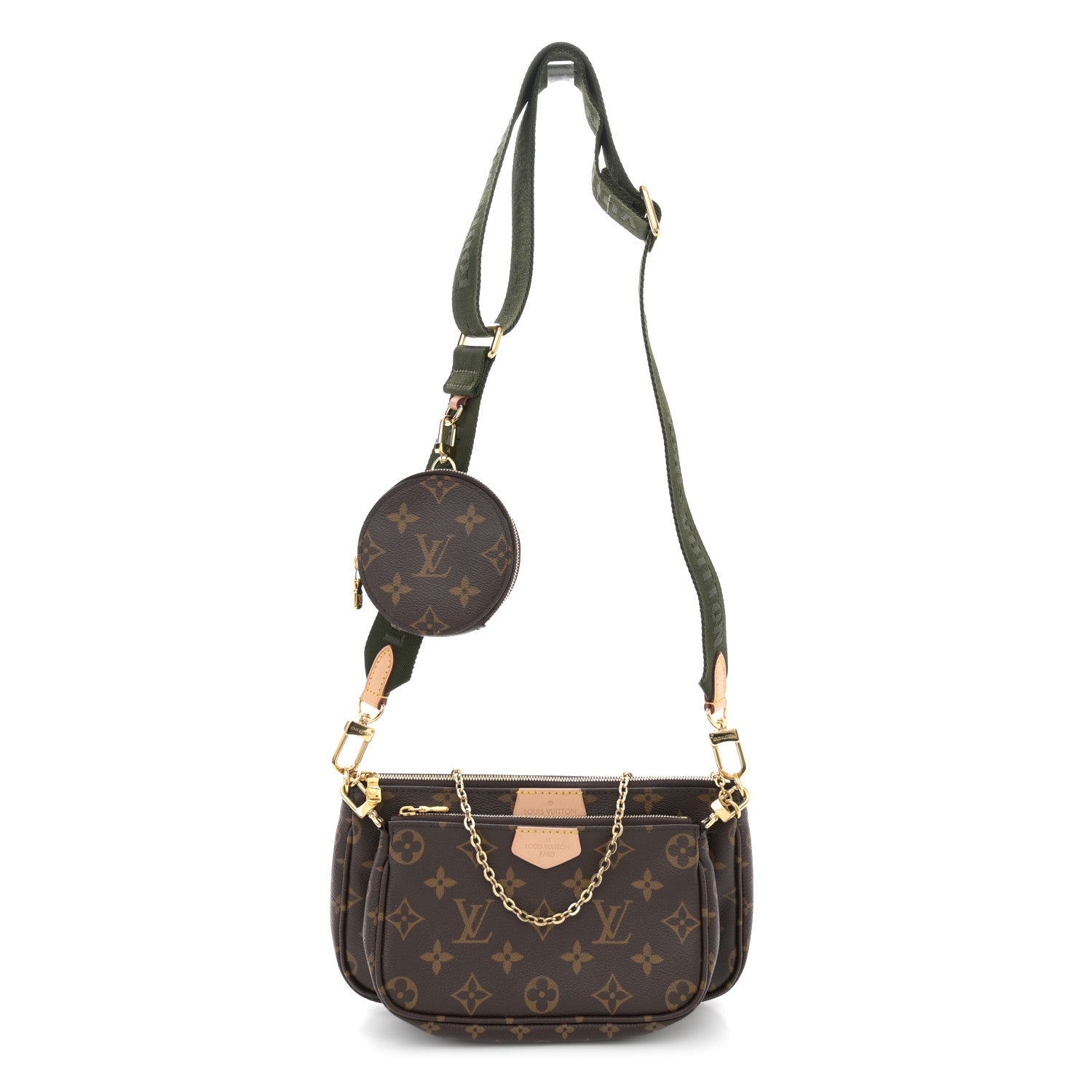 Louis Vuitton Monogram Multi Pochette Accessories Kaki 1 of 11