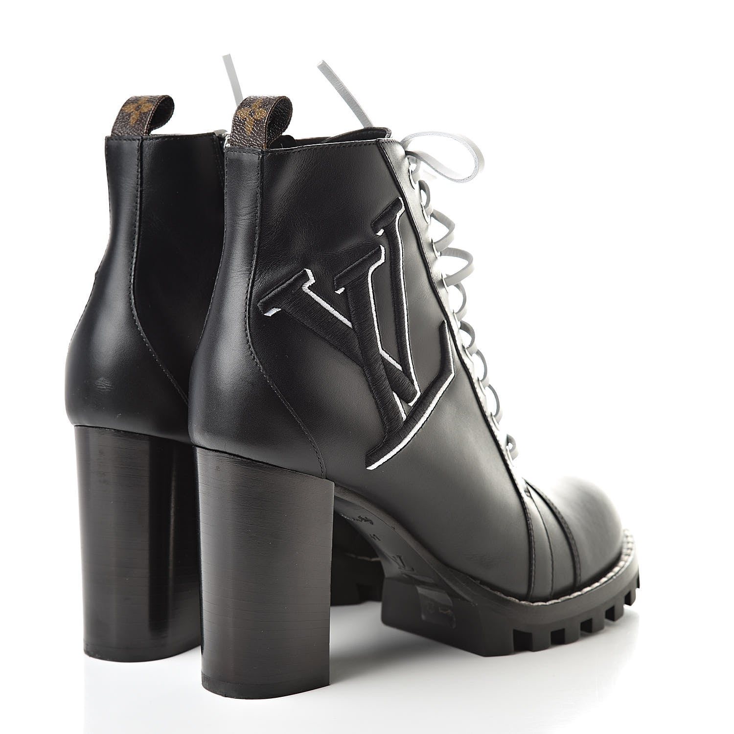 Louis Vuitton Calfskin Star Trail Ankle Boots 41 Black 4 of 8