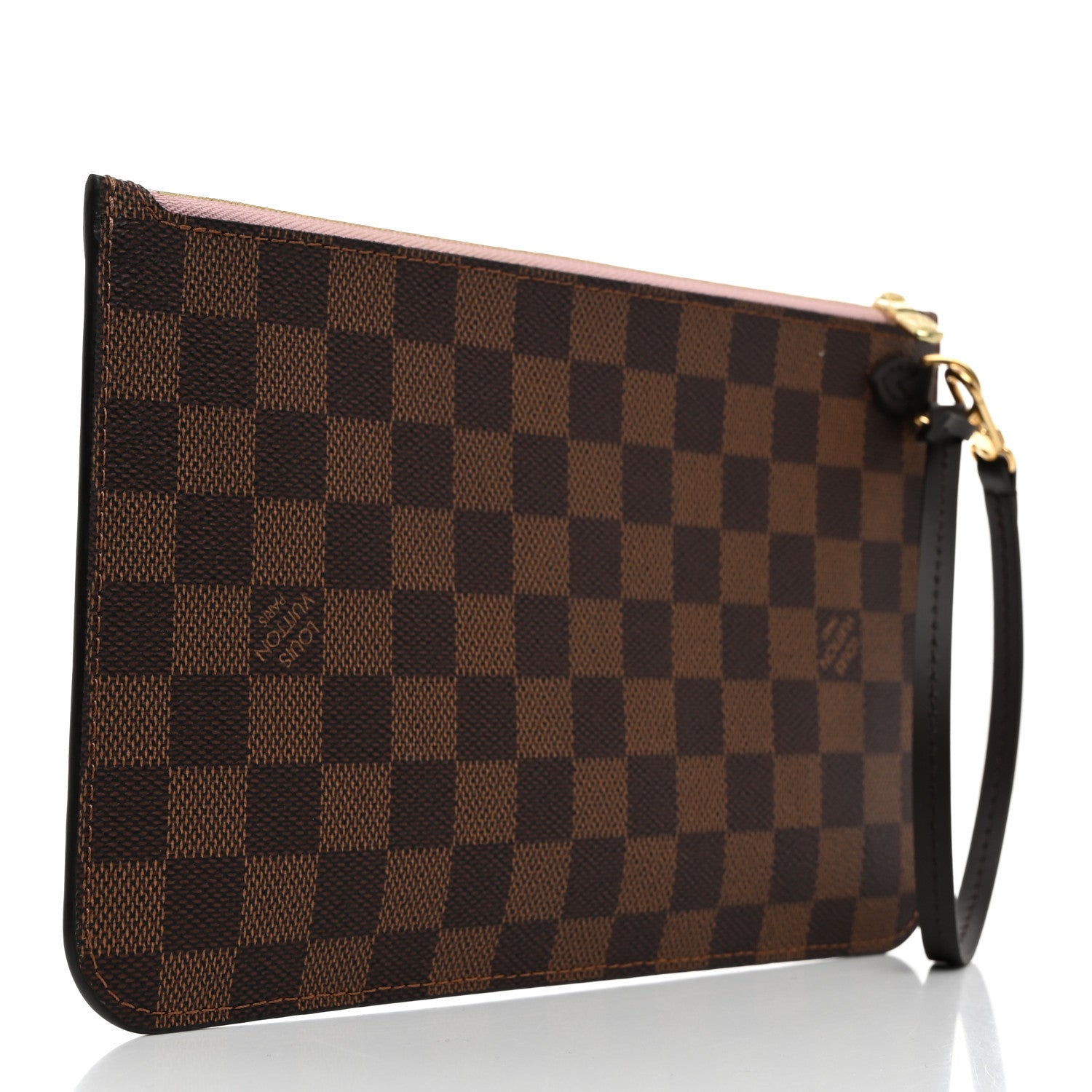 Louis Vuitton Damier Ebene Neverfull MM GM Pochette Rose Ballerine 3 of 7
