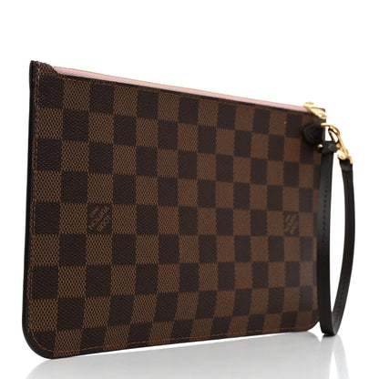 Louis Vuitton Damier Ebene Neverfull MM GM Pochette Rose Ballerine 3 of 7