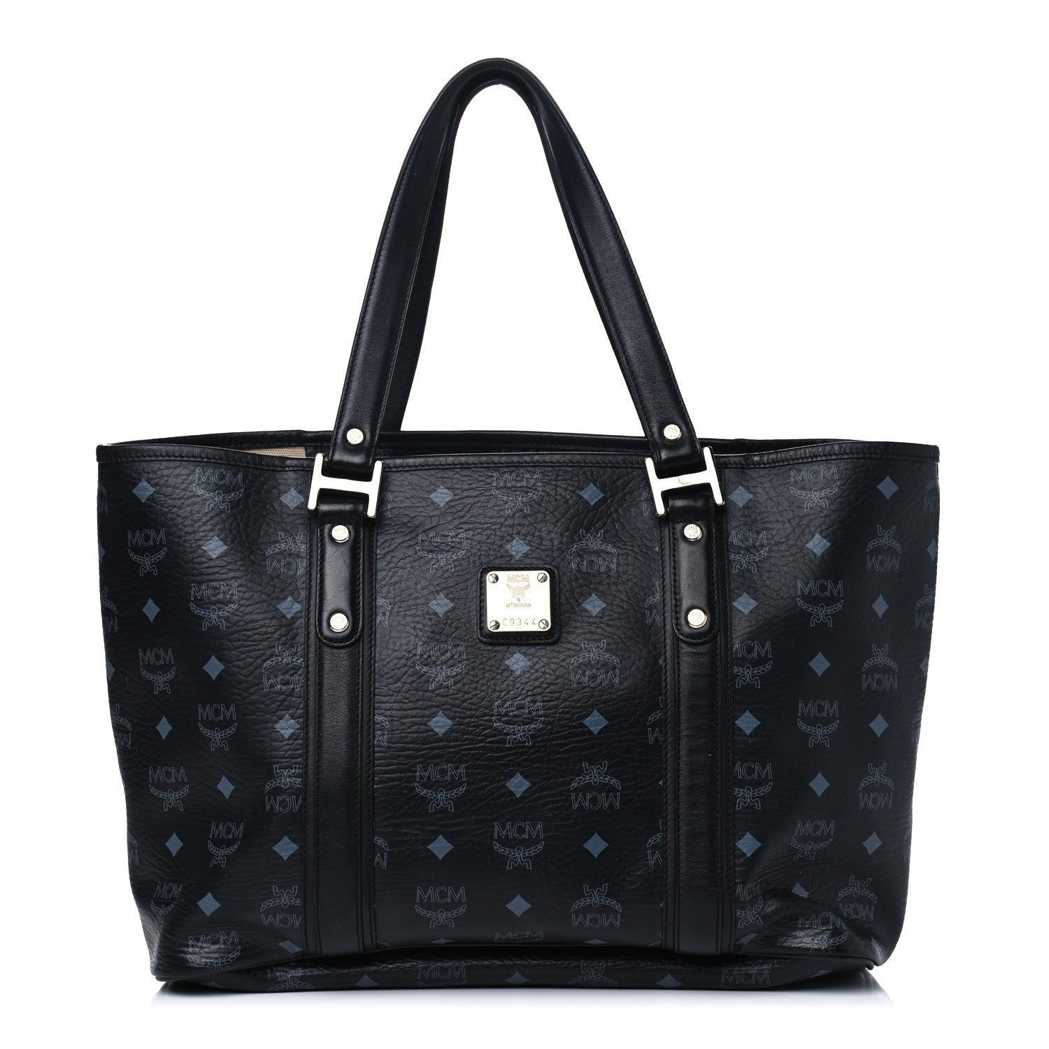 MCM Visetos Shopping Tote Black 1 of 11