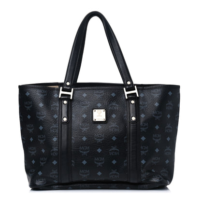 MCM Visetos Shopping Tote Black 1 of 11