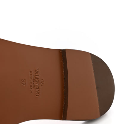 Valentino Garavani PVC Transparent Vlogo Flat Slide Sandals 37 Brown 11 of 14