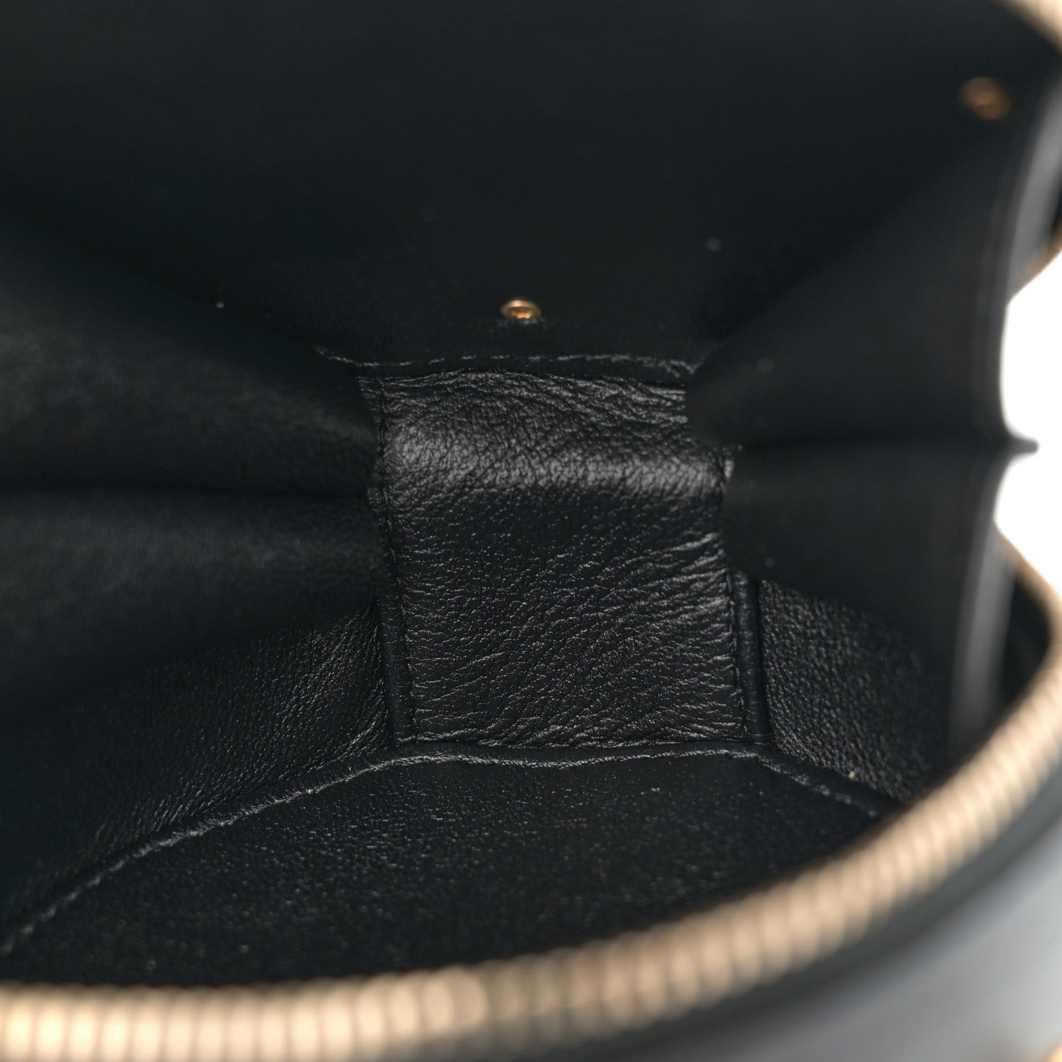 Chanel Metallic Lambskin Quilted Camelia Clutch Gold Black 5 of 10