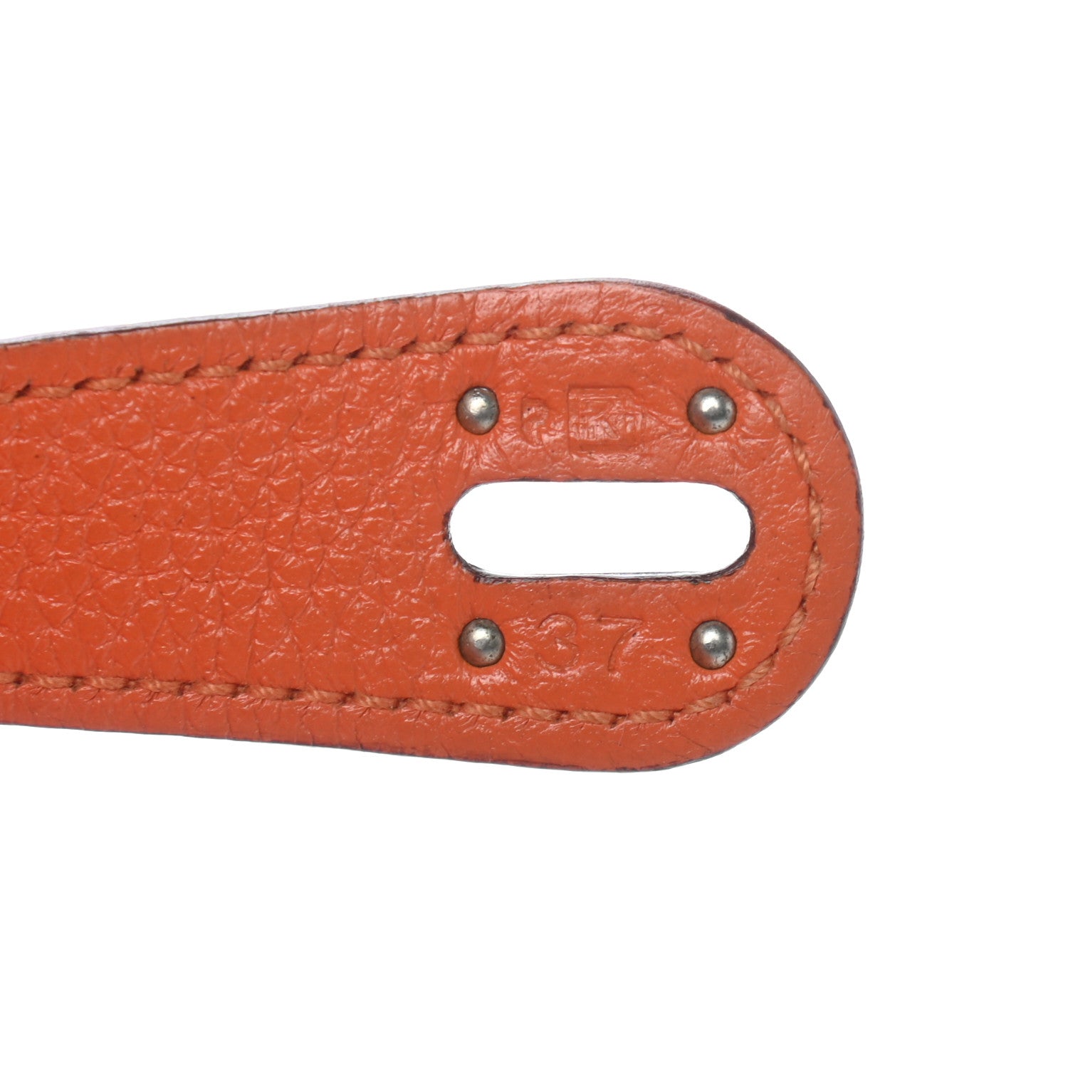 Hermes Taurillon Clemence Lindy 34 Orange 5 of 8