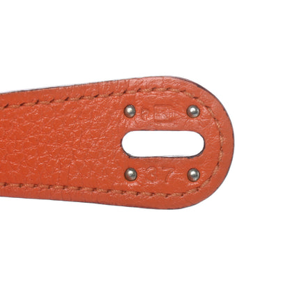 Hermes Taurillon Clemence Lindy 34 Orange 5 of 8