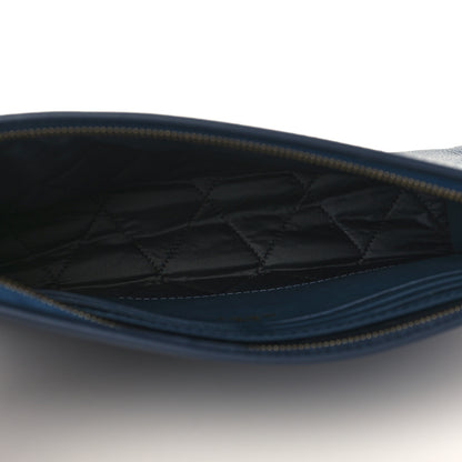 Louis Vuitton X NIGO Taurillon Monogram Denim Drip Pochette Voyage MM Blue 5 of 6