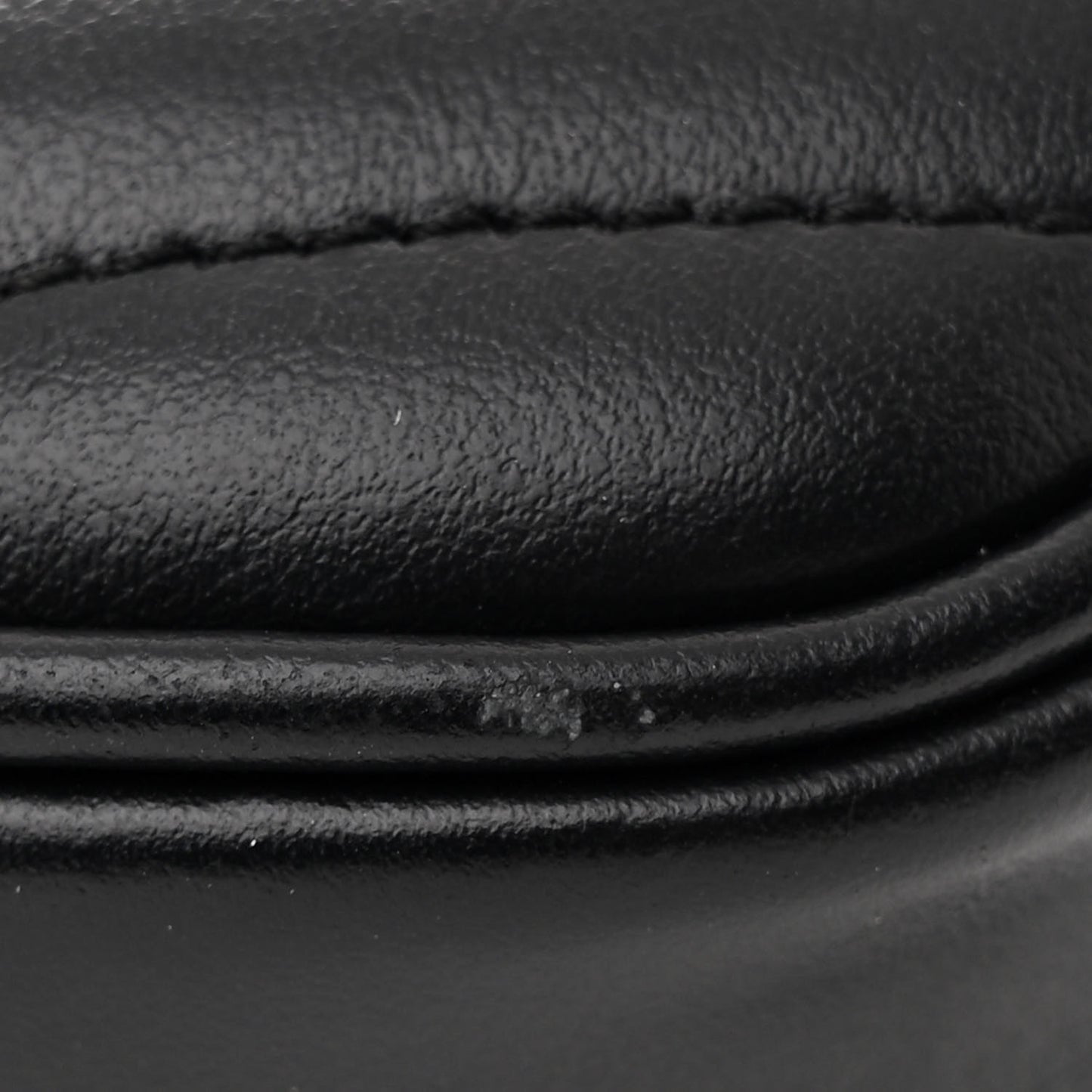 Calfskin Matelasse Monogram Mini Lou Camera Bag Black