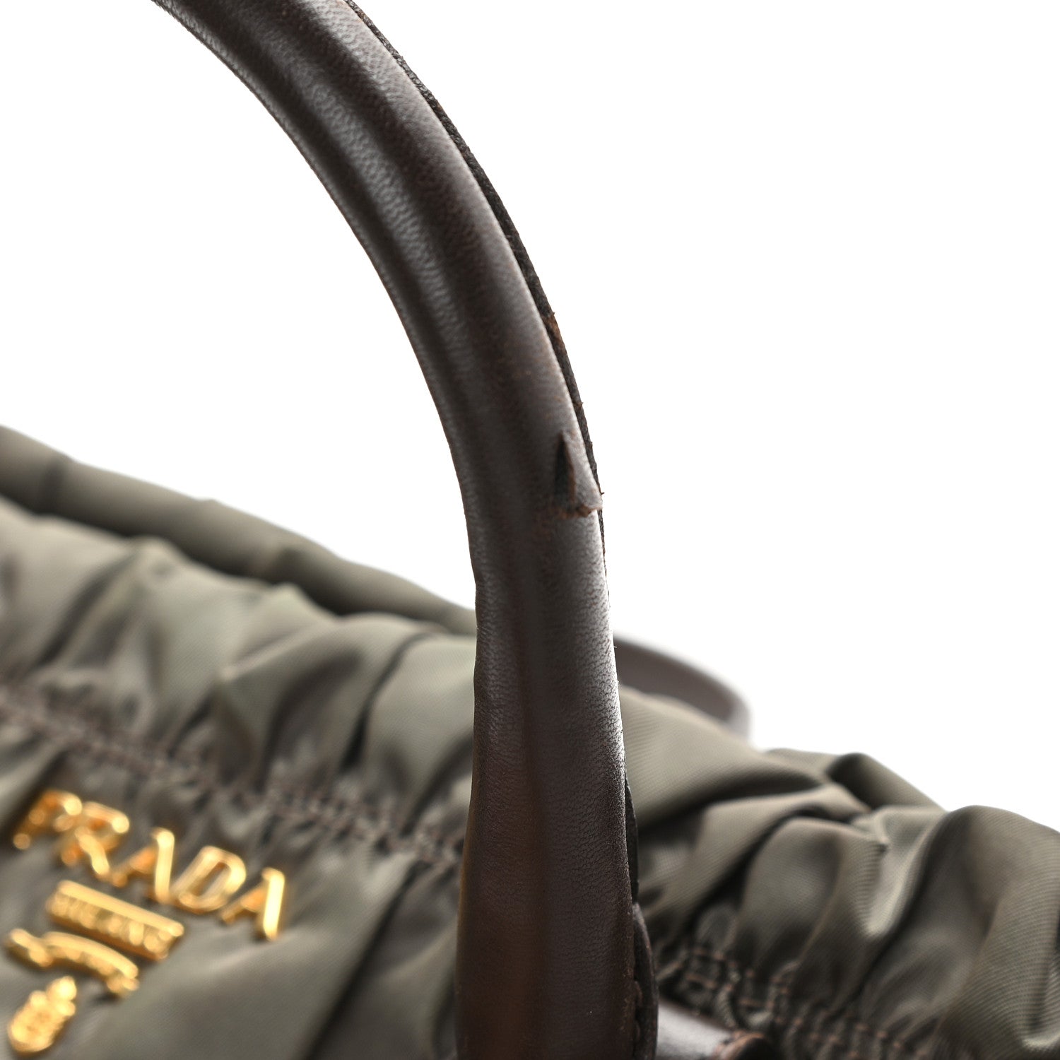 Prada Tessuto Nylon Gaufre Shopping Satchel Fumo 13 of 14
