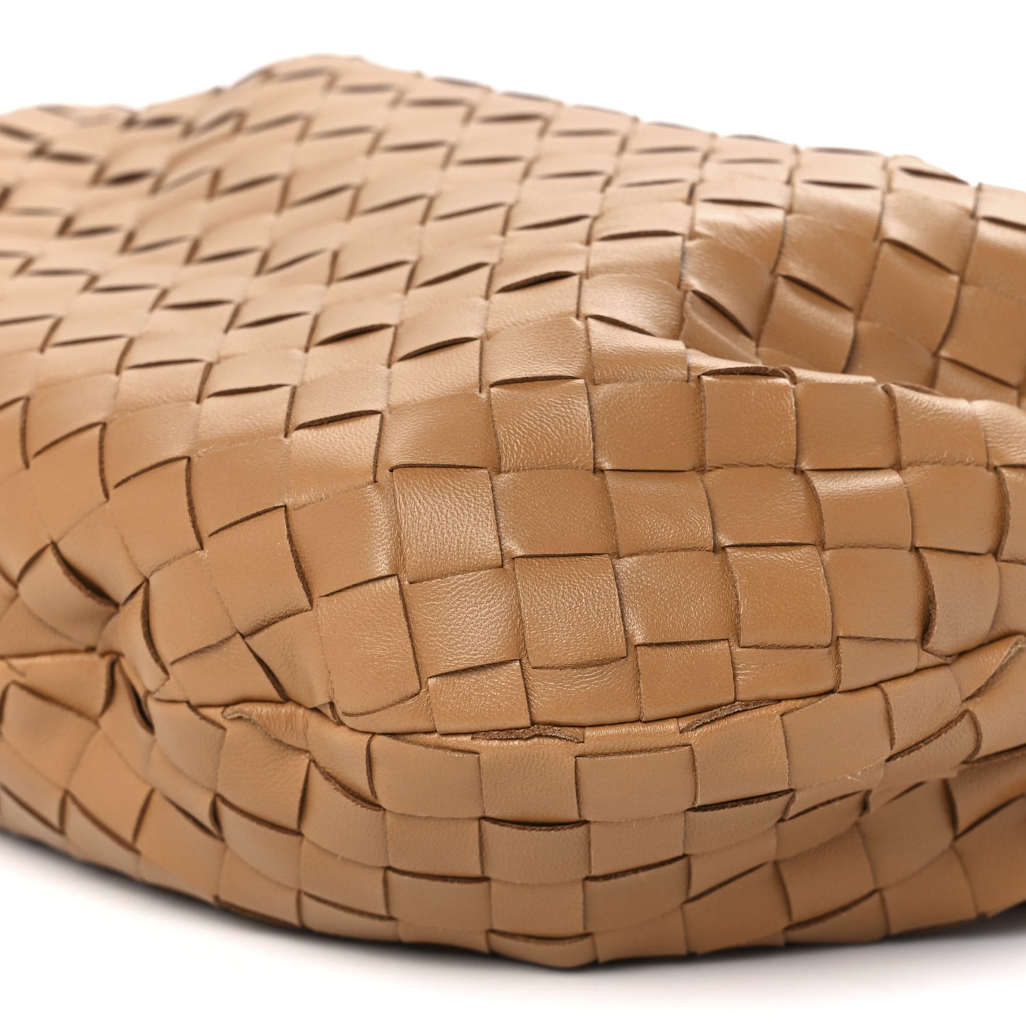 Nappa Intrecciato Teen Jodie Hobo Caramel