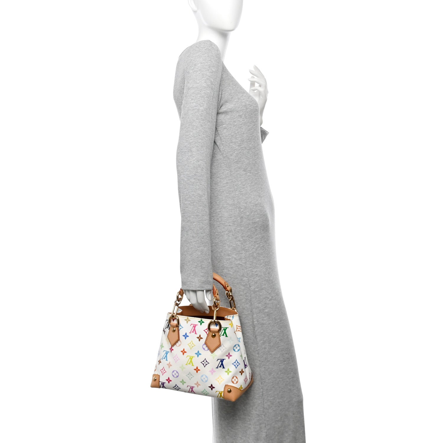 Louis Vuitton Monogram Multicolor Audra White 2 of 10
