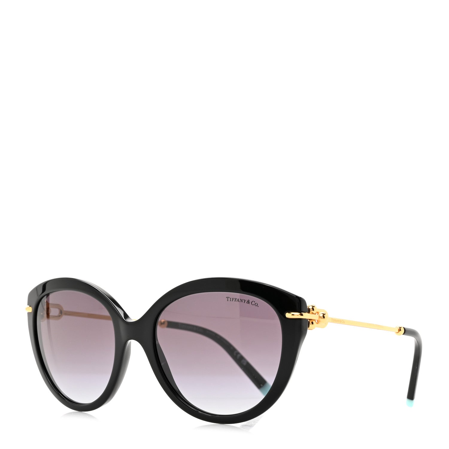 Tiffany 1837 Cat Eye TF4187 Sunglasses Black Gold 1 of 7