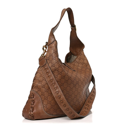 Gucci Guccissima Old Libeccio Large New Jackie Hobo Old Naturale 3 of 10