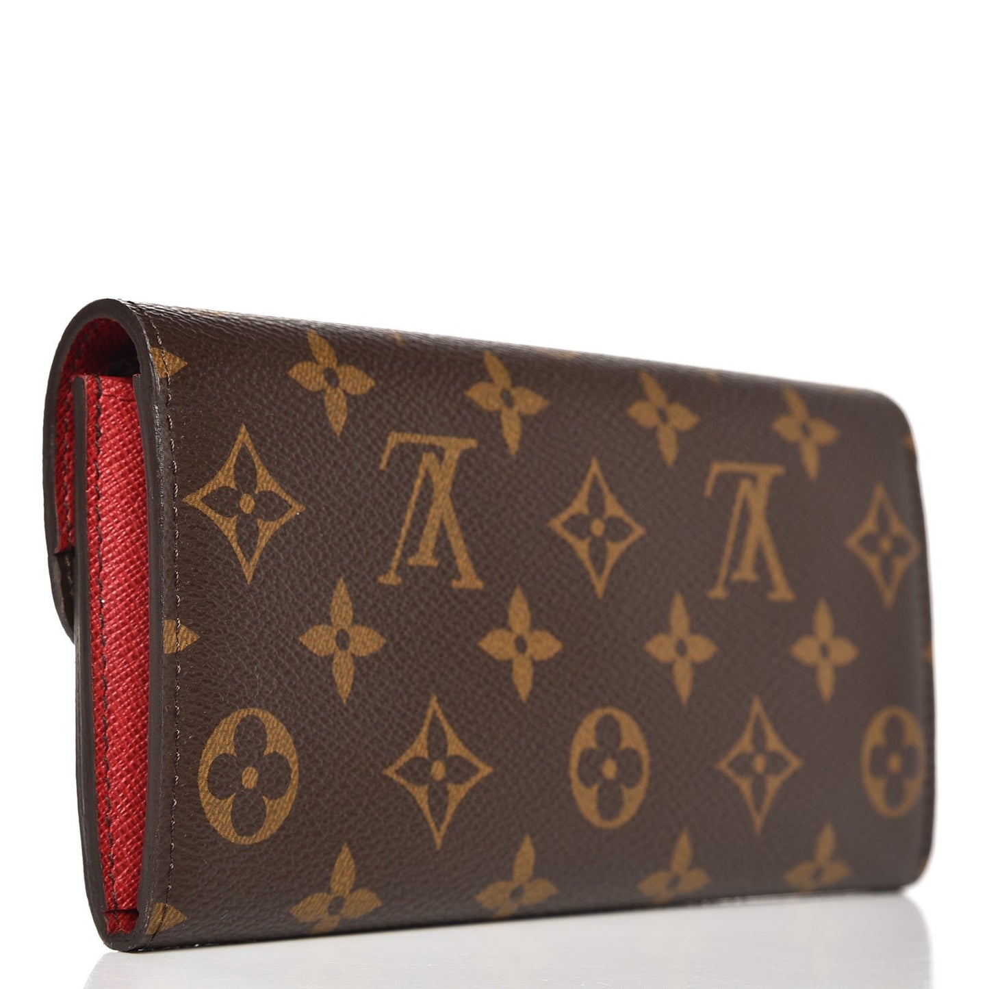 Monogram Emilie Wallet Red