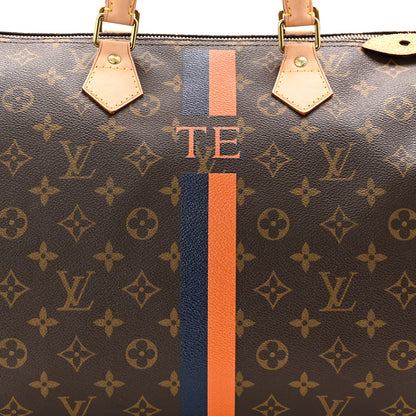 Louis Vuitton Monogram My LV Heritage Speedy 40 Orange Navy 15 of 19