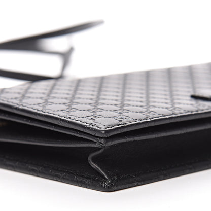 Gucci Microguccissima Crossbody Wallet Black 7 of 11